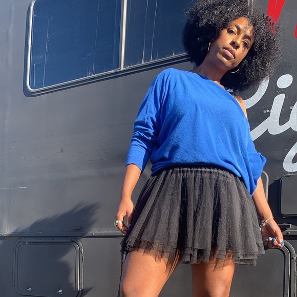 Free People Dresses & Skirts - Free people black and gray tutu tank dress